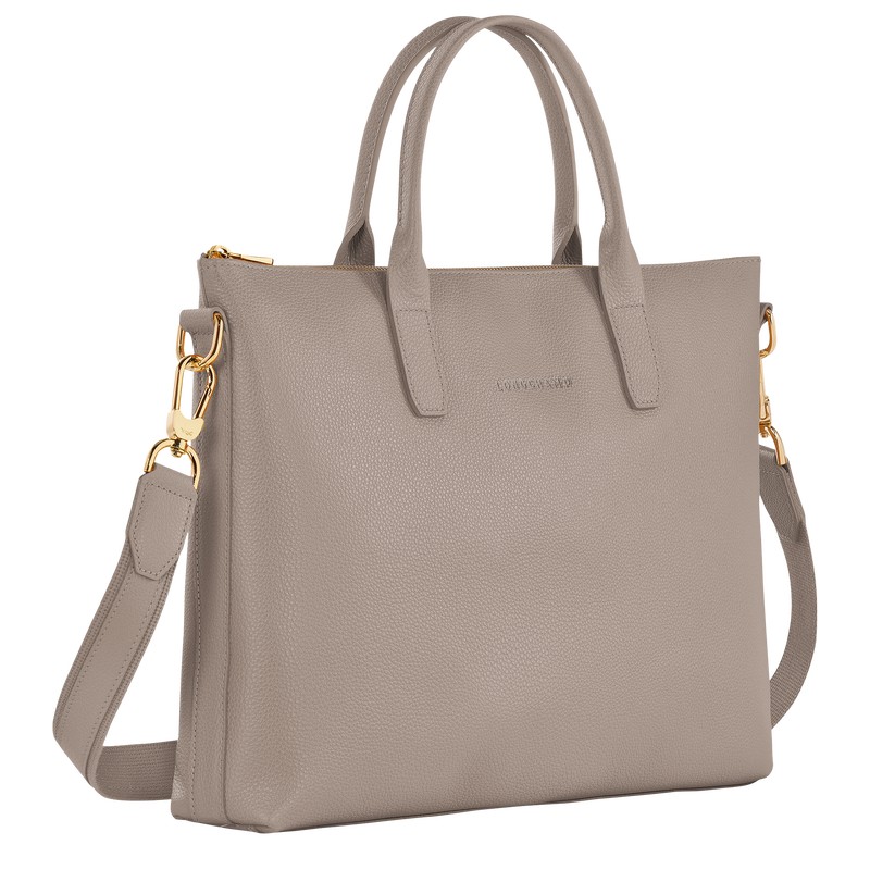 Longchamp Le Foulonné S Briefcase Turtledove | 6258FUBIO