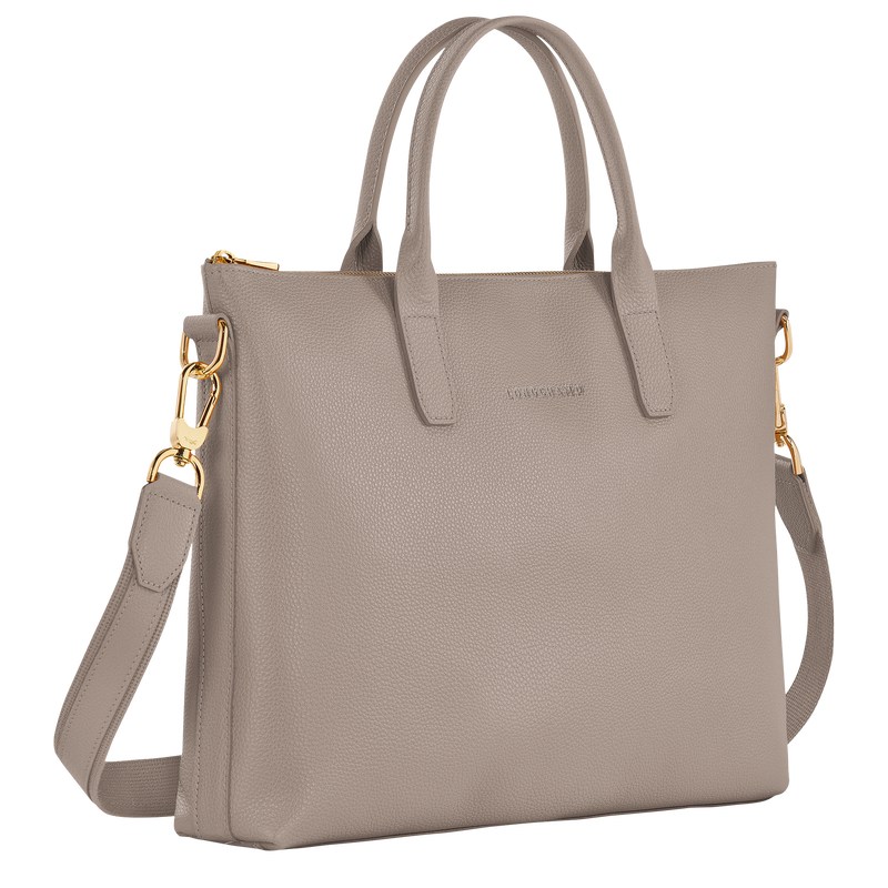 Longchamp Le Foulonné S Briefcase Turtledove | 7034QNKLM