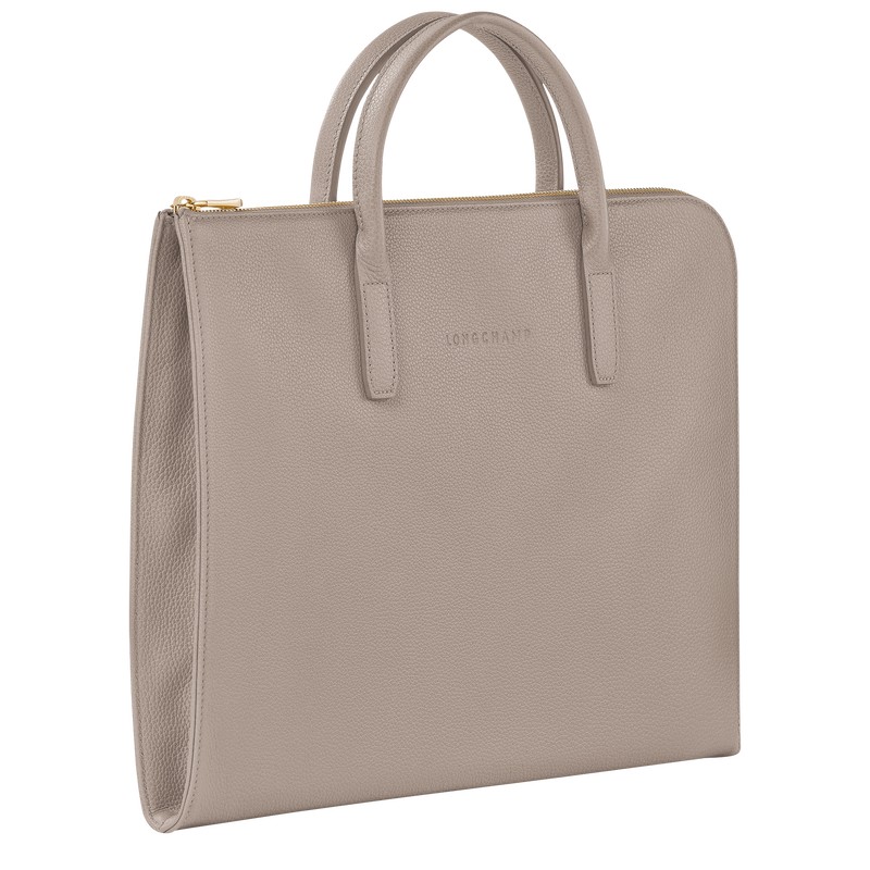 Longchamp Le Foulonné S Briefcase Turtledove | 8501EHAKM