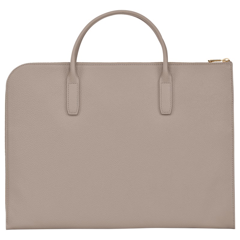 Longchamp Le Foulonné S Briefcase Turtledove | 8501EHAKM