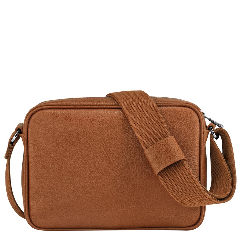 Longchamp Le Foulonné S Camera Bag Caramel | 9712PFMQB