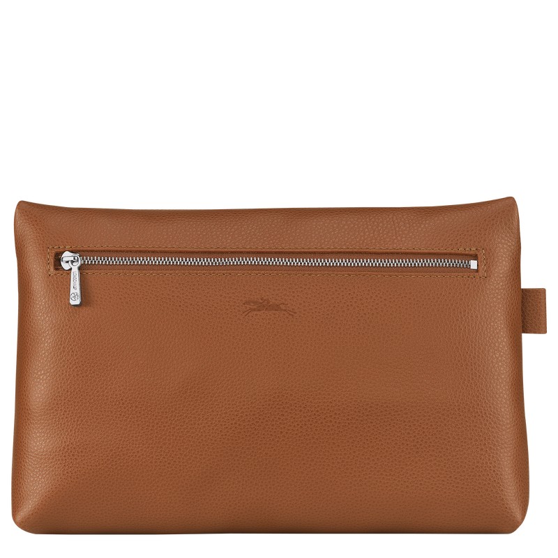 Longchamp Le Foulonné Toiletry Case Caramel | 2678EDVNP