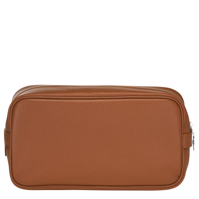 Longchamp Le Foulonné Toiletry Case Caramel | 8902LXHVF