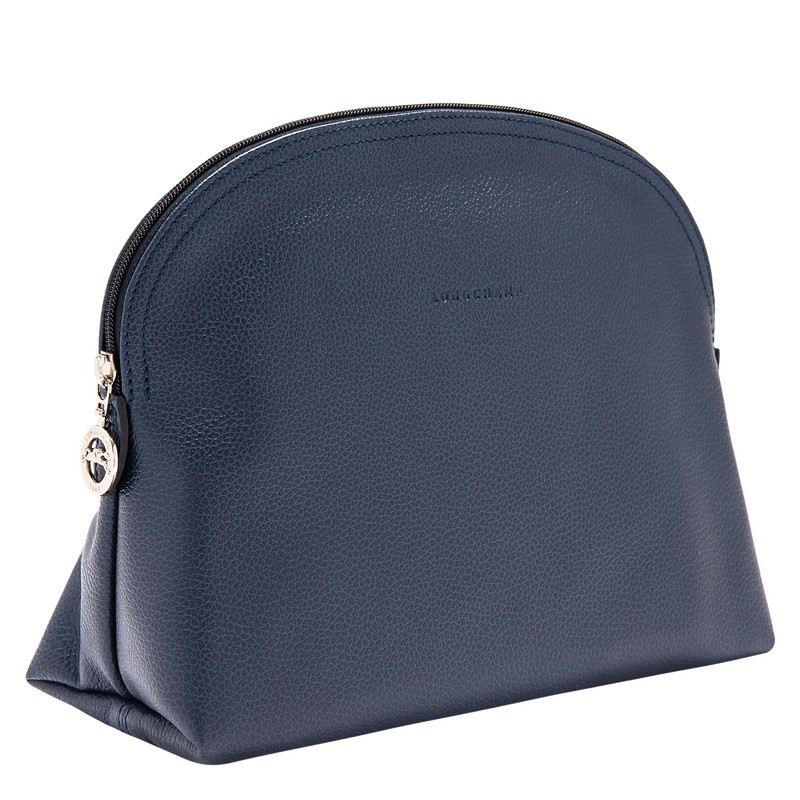 Longchamp Le Foulonné Toiletry Case Navy | 7358CBZSG