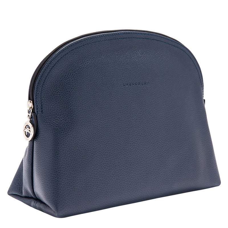 Longchamp Le Foulonné Toiletry Case Navy | 0183YSDIM