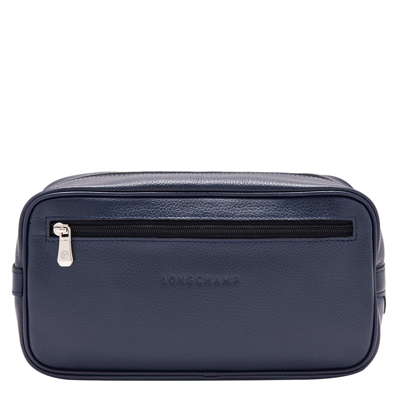 Longchamp Le Foulonné Toiletry Case Navy | 4913NAKZV