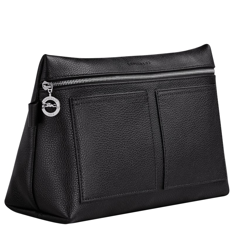 Longchamp Le Foulonné Toiletry Case Schwarz | 2308TQGAD