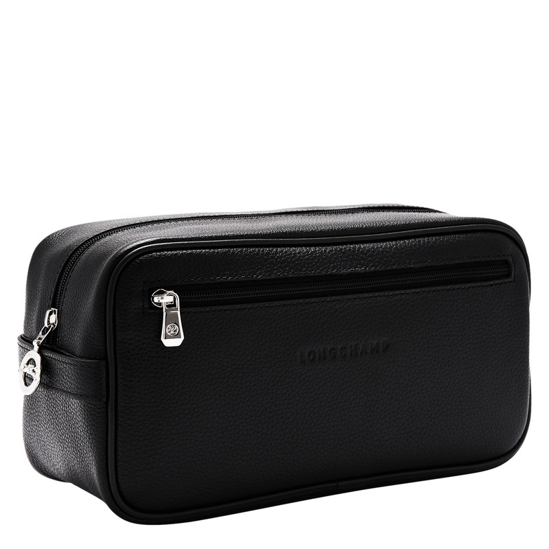 Longchamp Le Foulonné Toiletry Case Schwarz | 8605WLHIC