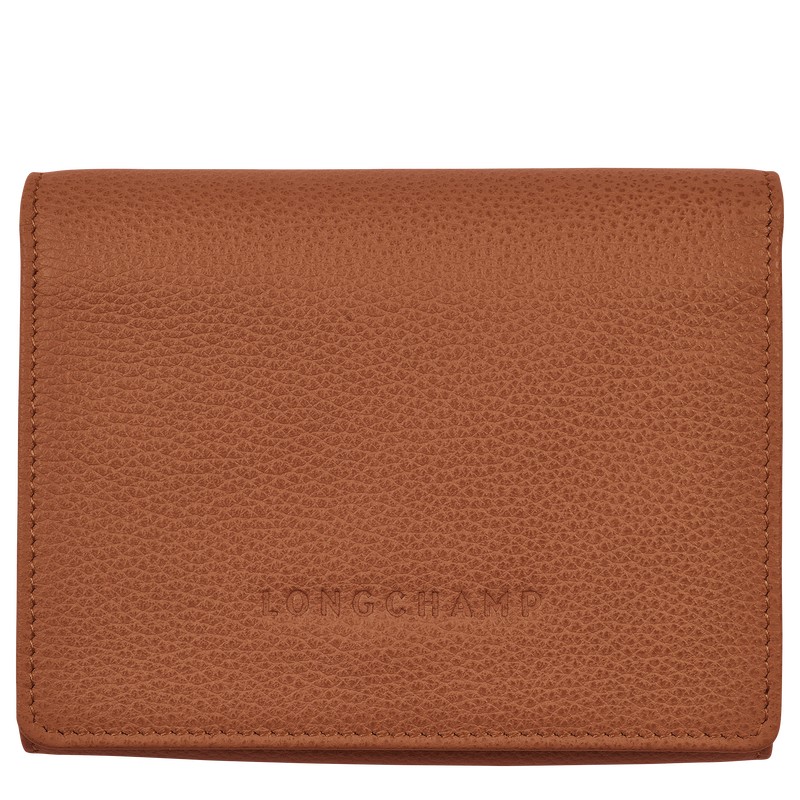 Longchamp Le Foulonné Wallet Caramel | 3428TPLKJ