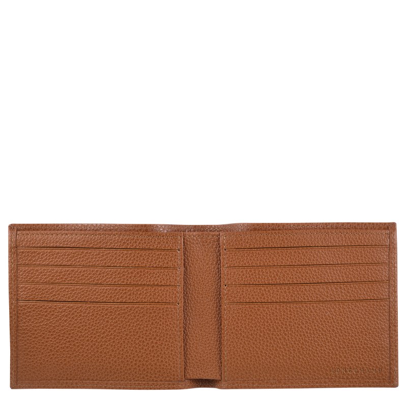 Longchamp Le Foulonné Wallet Caramel | 6189JNRKG