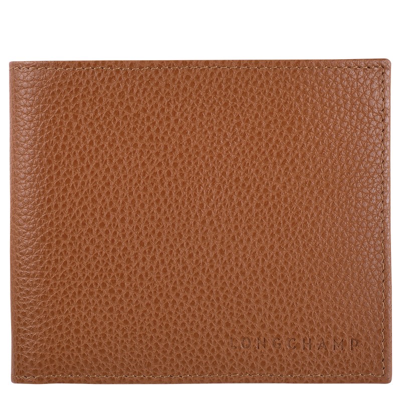 Longchamp Le Foulonné Wallet Caramel | 6189JNRKG