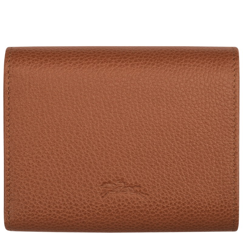 Longchamp Le Foulonné Wallet Caramel | 7641VSTWJ