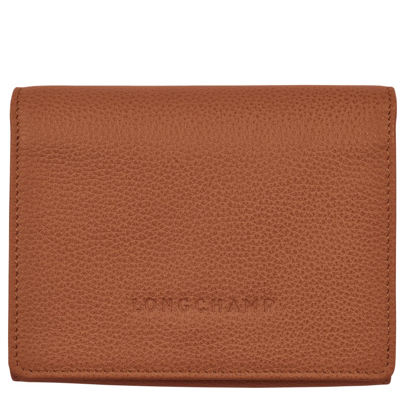 Longchamp Le Foulonné Wallet Caramel | 7641VSTWJ