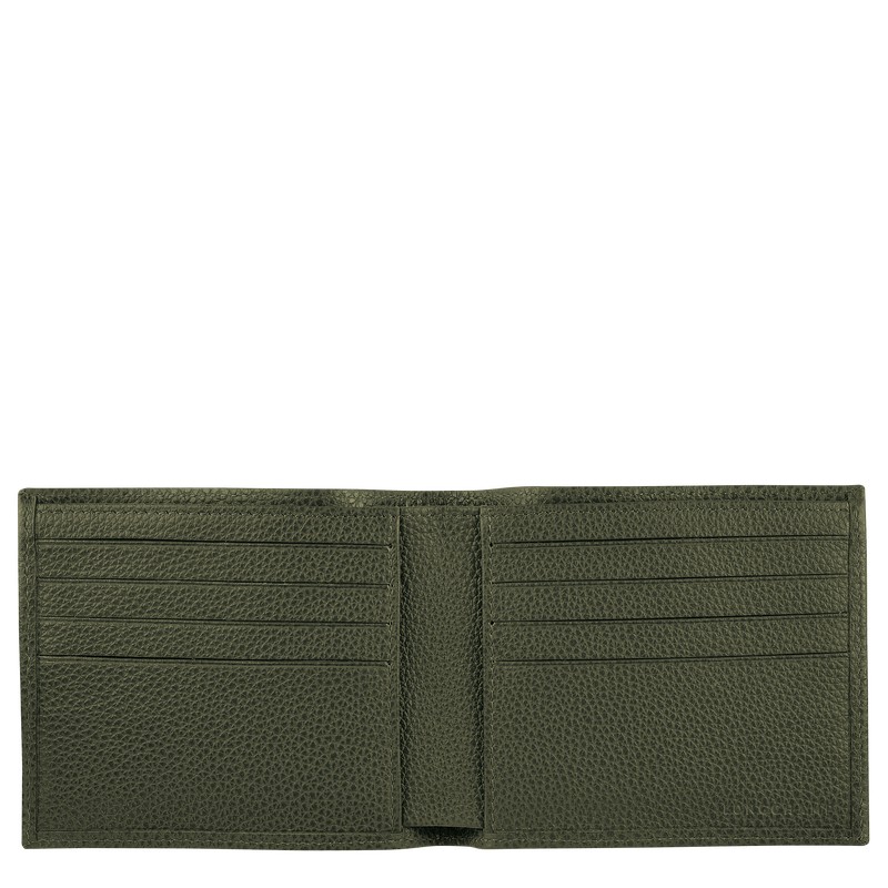 Longchamp Le Foulonné Wallet Khaki | 5132DGHLE