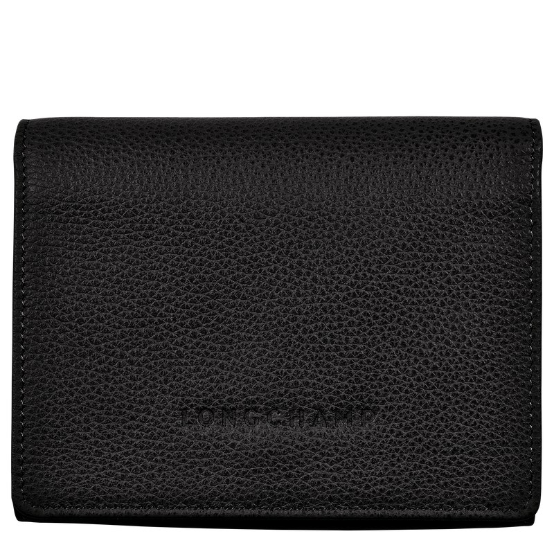 Longchamp Le Foulonné Wallet Schwarz | 8213ZVYBI