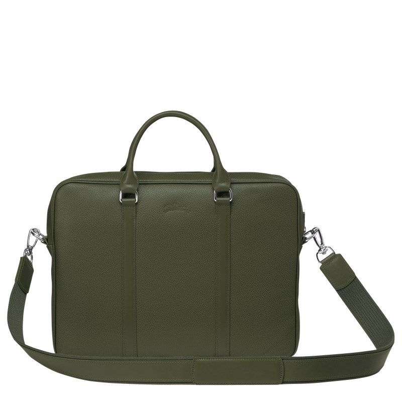 Longchamp Le Foulonné Xs Briefcase Khaki | 5937YXEOD