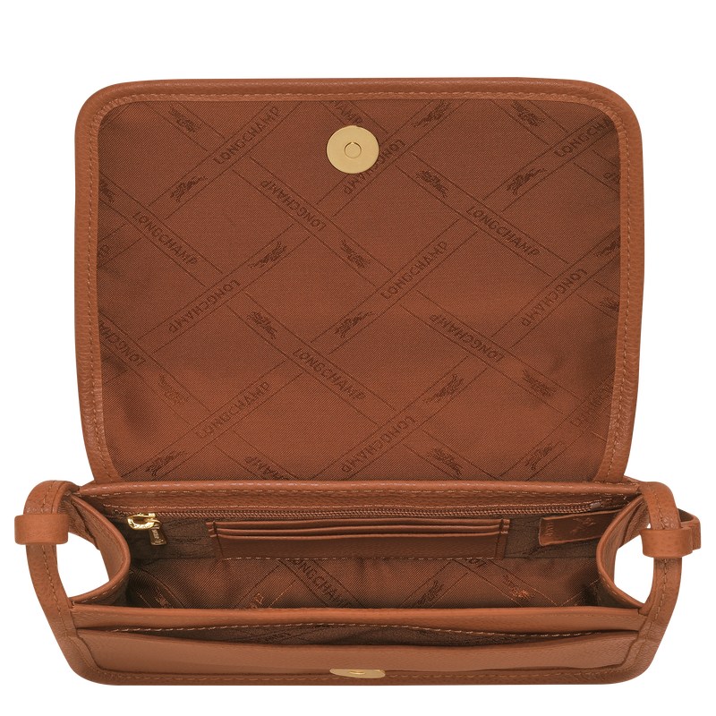 Longchamp Le Foulonné Xs Clutch Caramel | 4796WLQGY