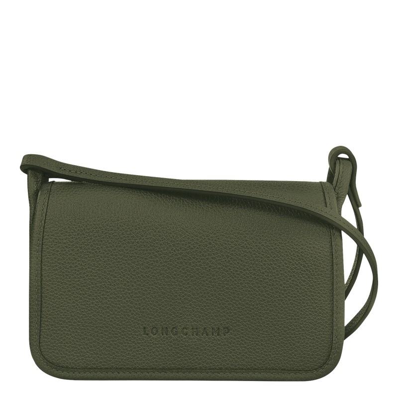 Longchamp Le Foulonné Xs Clutch Khaki | 5791FYWLH