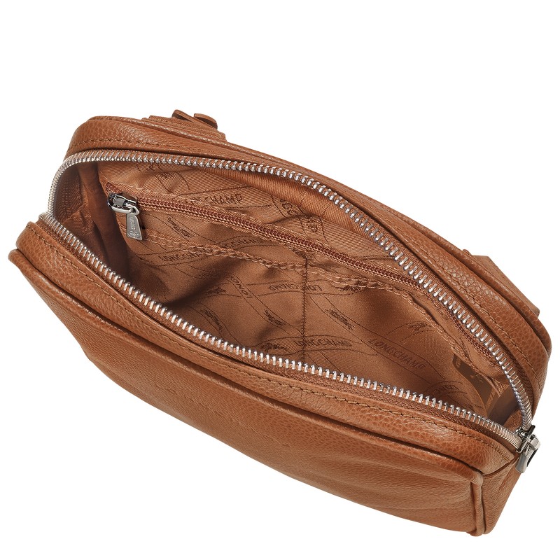 Longchamp Le Foulonné Xs Crossbody Bag Caramel | 9173DUGKY