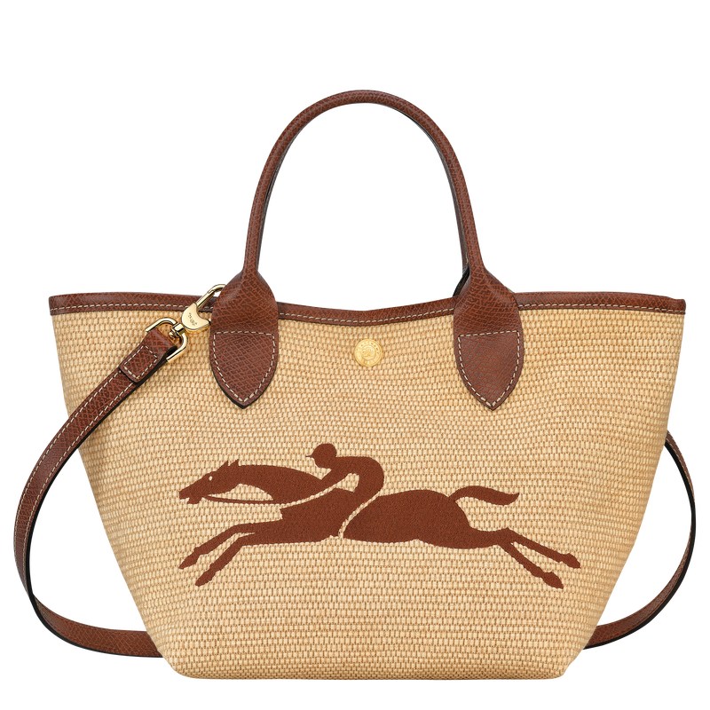 Longchamp Le Panier Pliage S Basket Bag Braun | 8643MFSLR