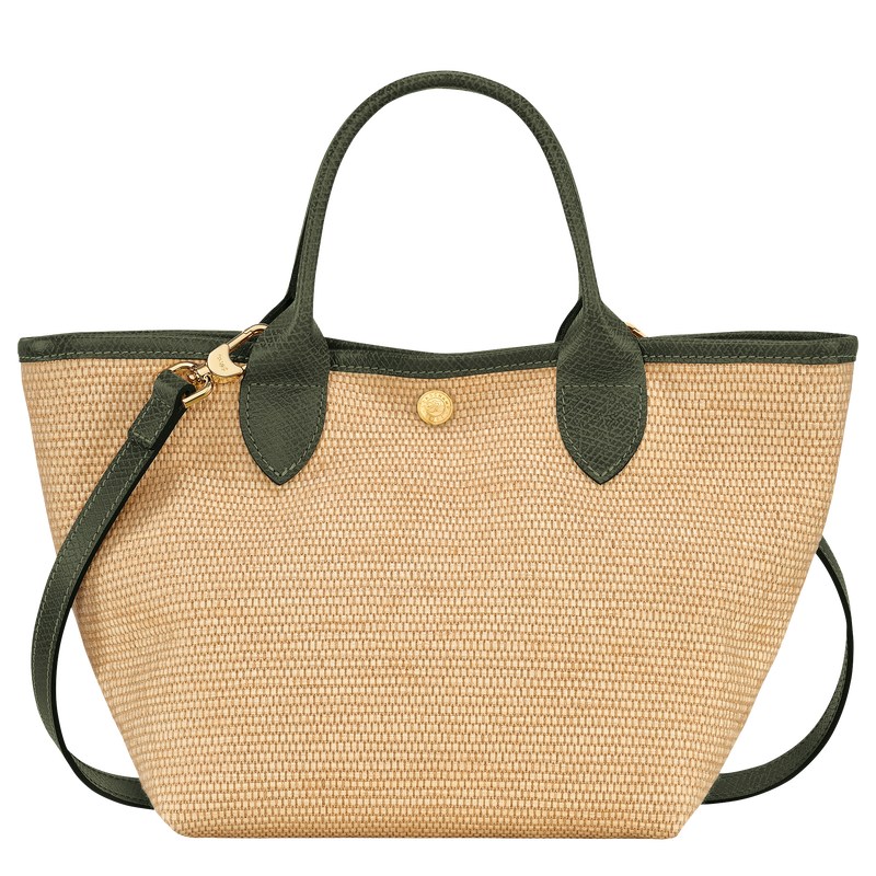 Longchamp Le Panier Pliage S Basket Bag Khaki | 9650NXWIT