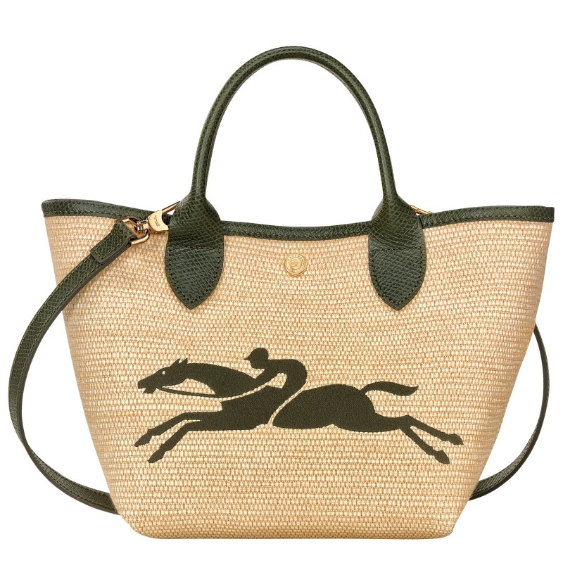 Longchamp Le Panier Pliage S Basket Bag Khaki | 9650NXWIT