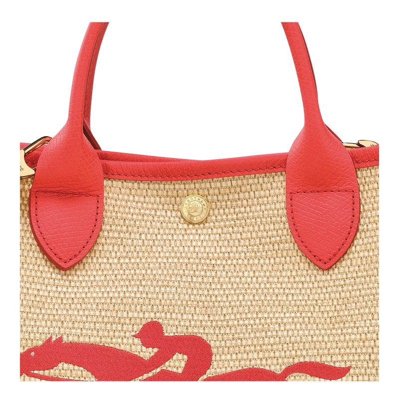 Longchamp Le Panier Pliage S Basket Bag Strawberry | 1426JOERU