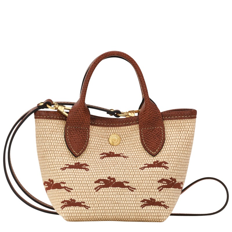 Longchamp Le Panier Pliage Xs Basket Braun | 0823RCMJX