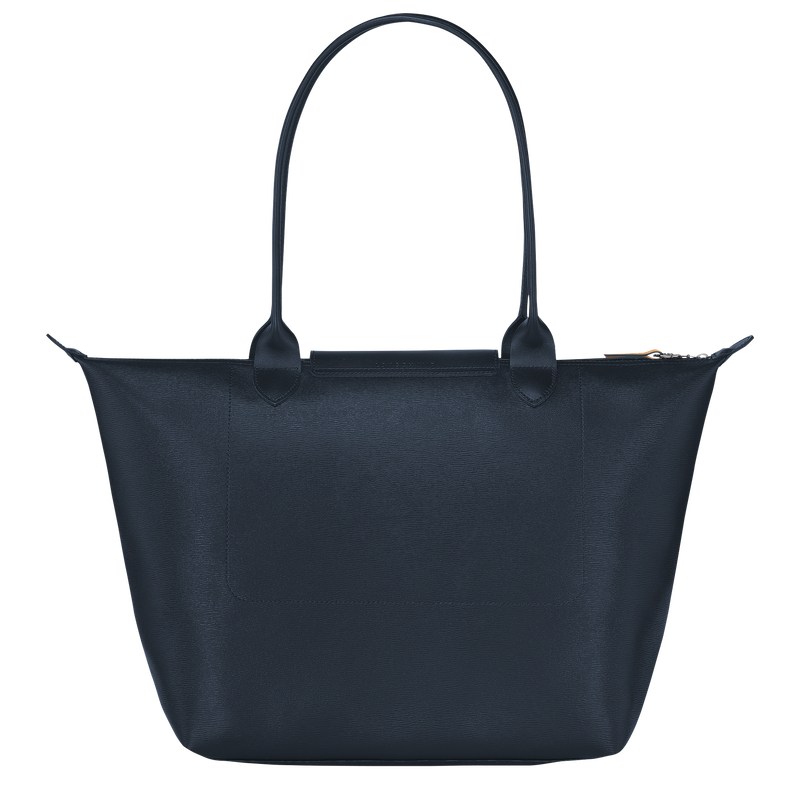 Longchamp Le Pliage City L Tote Bag Navy | 5386SIALW