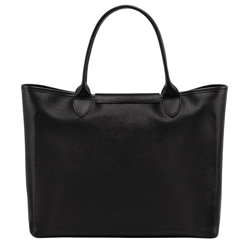 Longchamp Le Pliage City L Tote Bag Schwarz | 9058WIXUZ