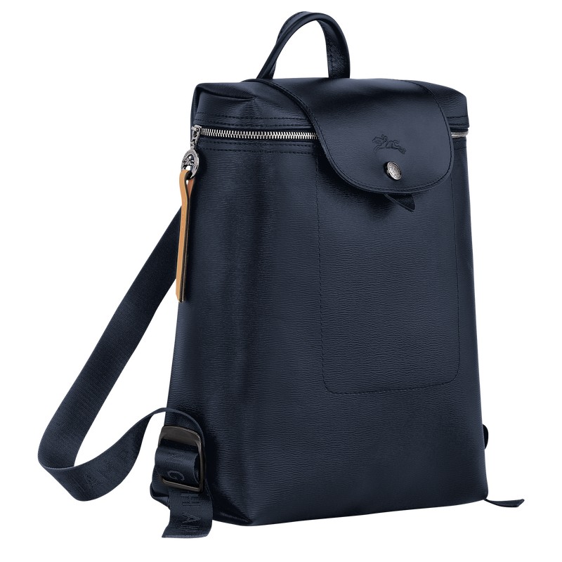 Longchamp Le Pliage City M Backpack Navy | 9320LVCZT