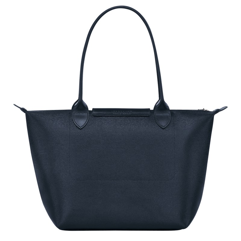 Longchamp Le Pliage City M Tote Bag Navy | 9358AQPFZ