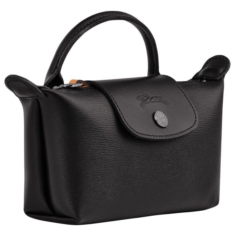 Longchamp Le Pliage City Pouch With Handle Schwarz | 3459NZLMS