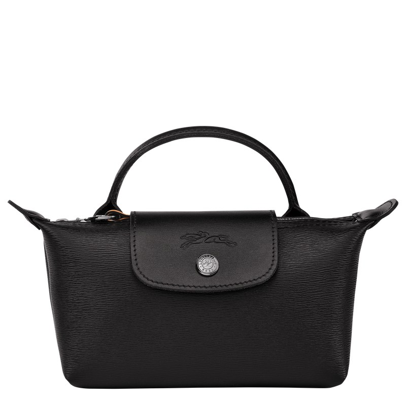 Longchamp Le Pliage City Pouch With Handle Schwarz | 3459NZLMS