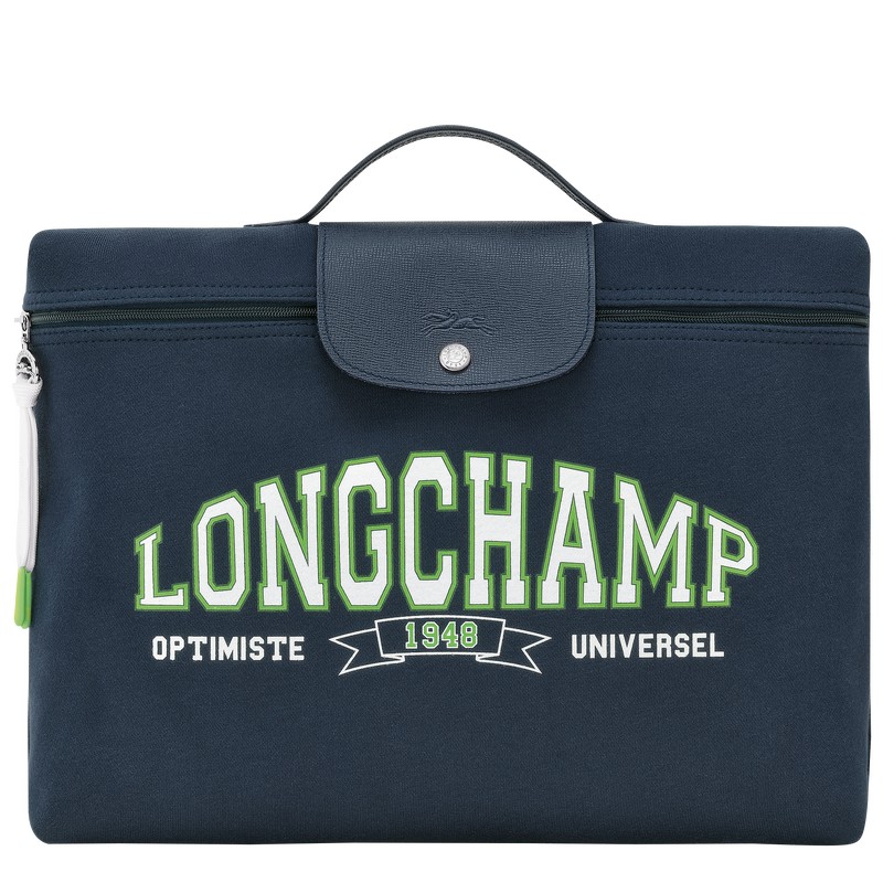 Longchamp Le Pliage Collection Briefcase Navy | 8506VMZDU