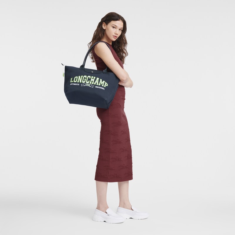 Longchamp Le Pliage Collection L Tote Bag Navy | 2350DFCHJ