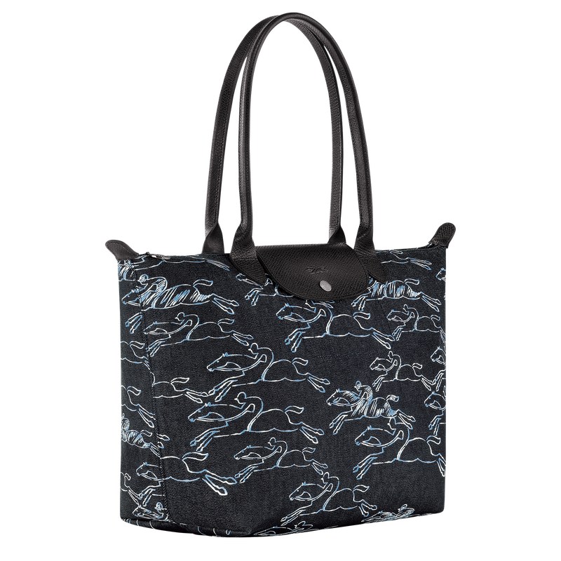 Longchamp Le Pliage Collection L Tote Bag Navy | 4637OCXAB