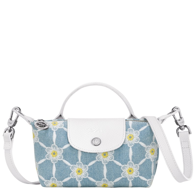 Longchamp Le Pliage Collection Pouch Blau | 6158EAJHL