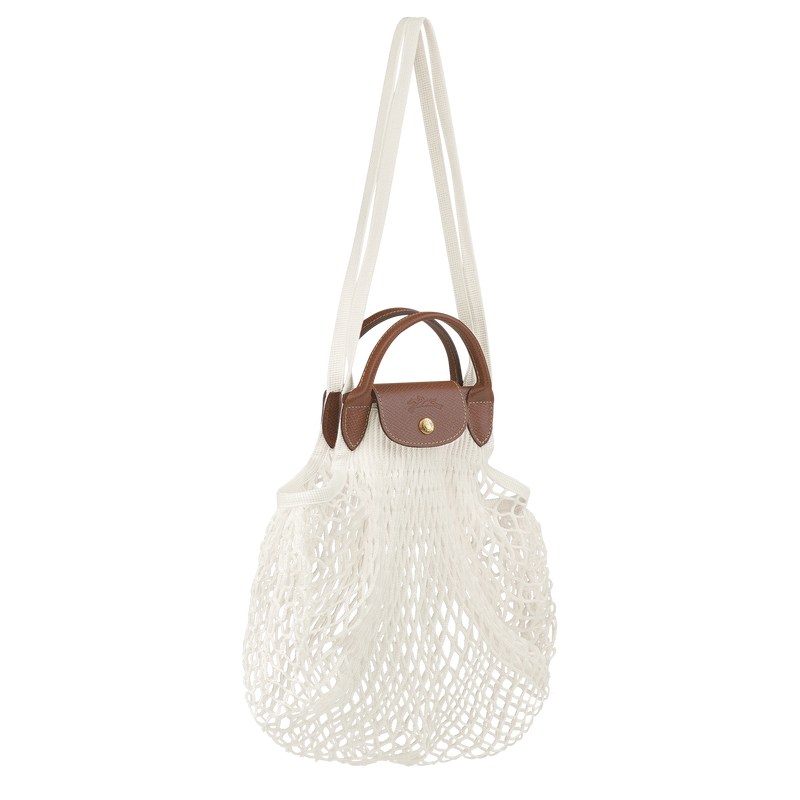 Longchamp Le Pliage Filet L Mesh Bag Ecru | 2851IGLFC