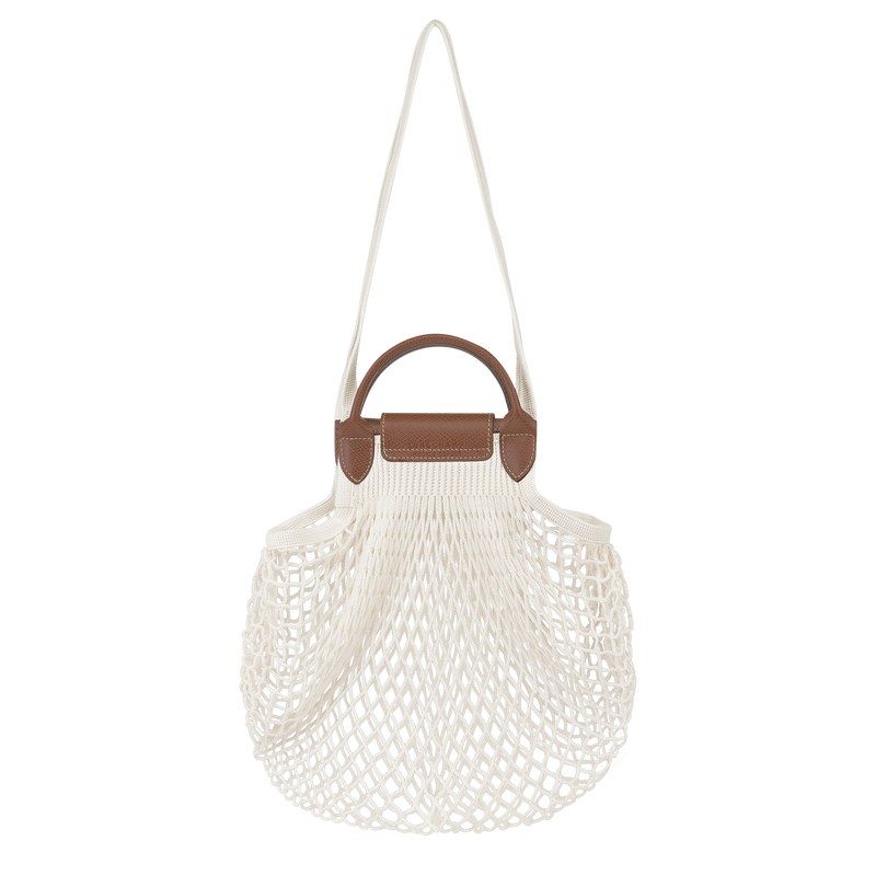 Longchamp Le Pliage Filet L Mesh Bag Ecru | 2851IGLFC