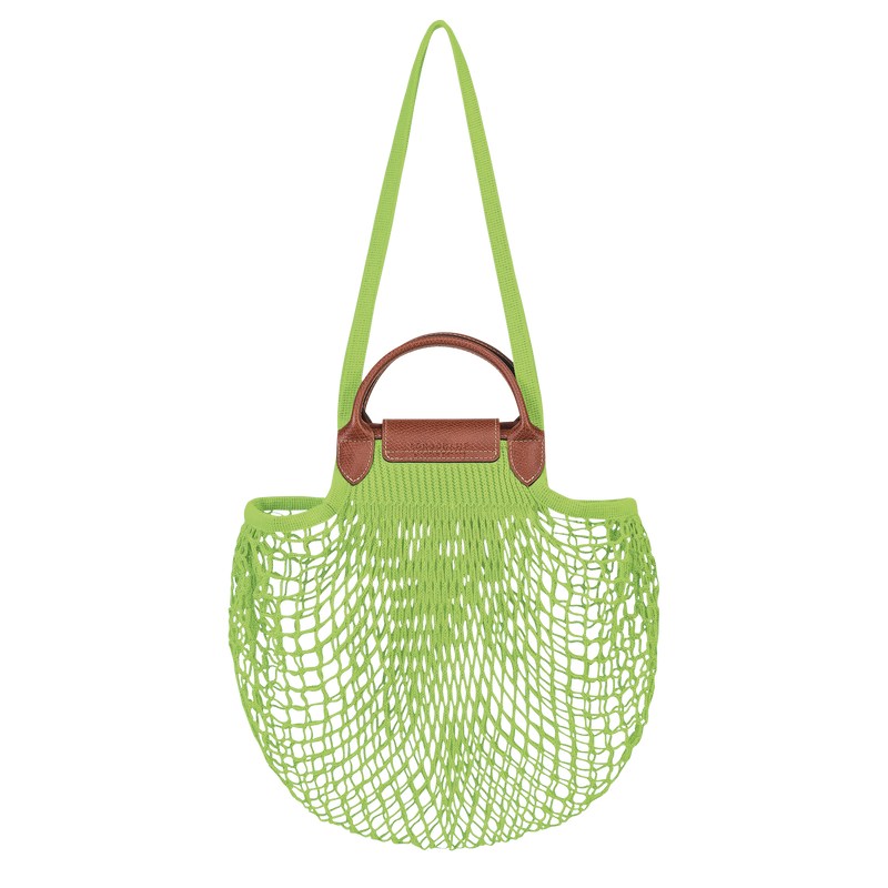 Longchamp Le Pliage Filet L Mesh Bag Grün Hell | 6487BDVXL