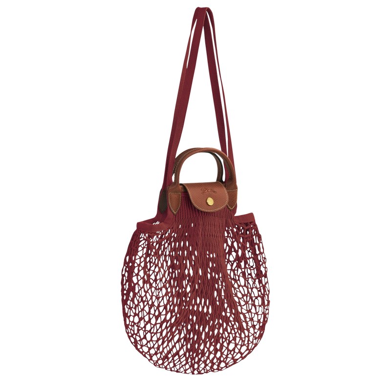 Longchamp Le Pliage Filet L Mesh Bag Mahogany | 2960ISYQD