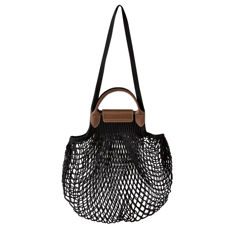 Longchamp Le Pliage Filet L Mesh Bag Schwarz | 8371GMDZO