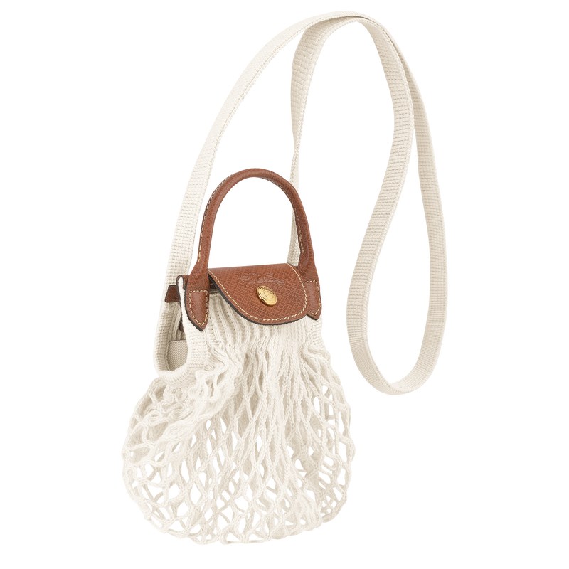 Longchamp Le Pliage Filet Xs Mesh Bag Ecru | 6850KWHDI