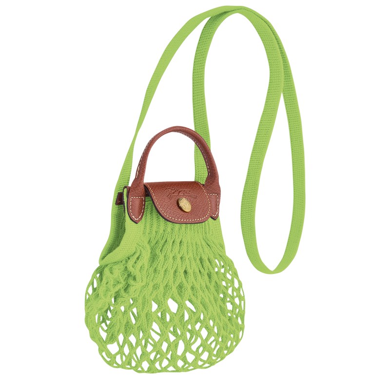 Longchamp Le Pliage Filet Xs Mesh Bag Grün Hell | 7051TUSFY