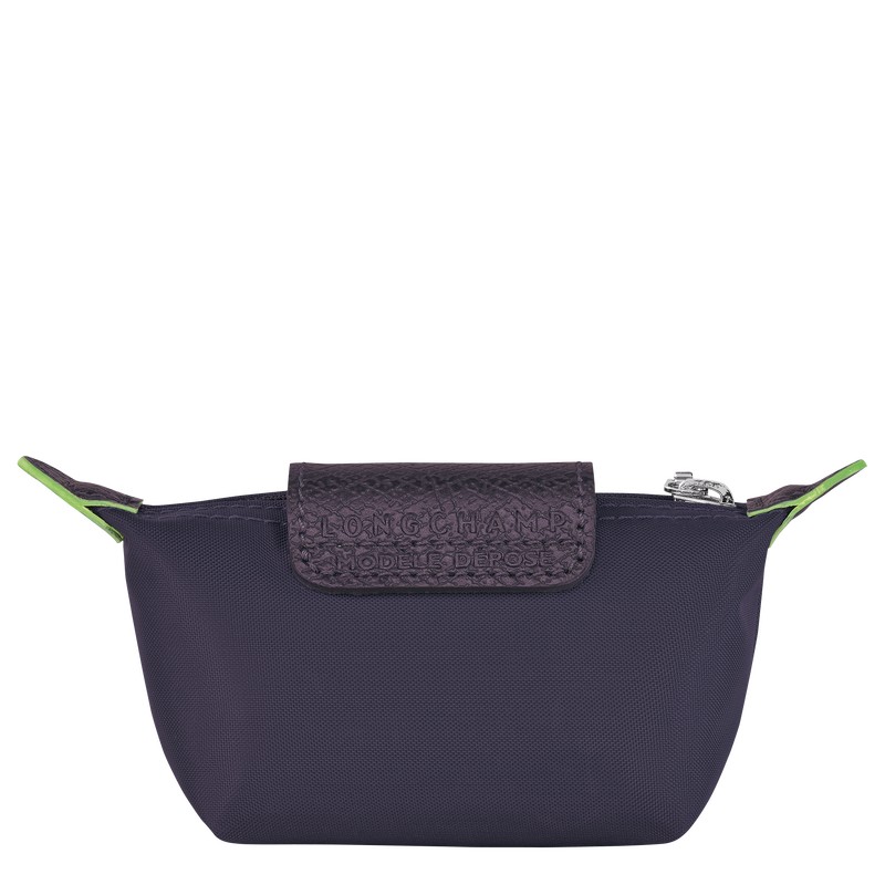 Longchamp Le Pliage Green Coin Purse Bilberry | 6123EWNUV