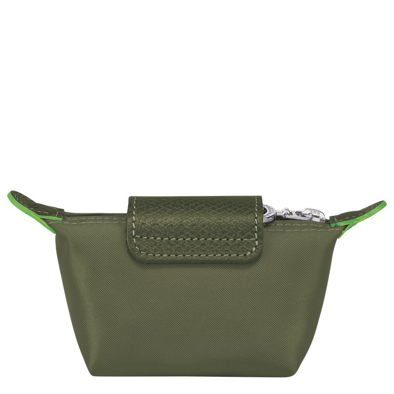 Longchamp Le Pliage Green Coin Purse Forest | 8324ITDXR