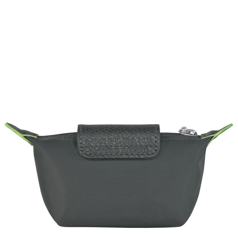 Longchamp Le Pliage Green Coin Purse Graphite | 5148OCLRX