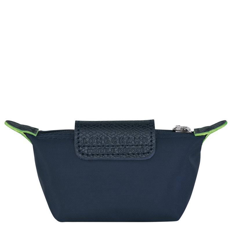 Longchamp Le Pliage Green Coin Purse Navy | 4163EKVJF