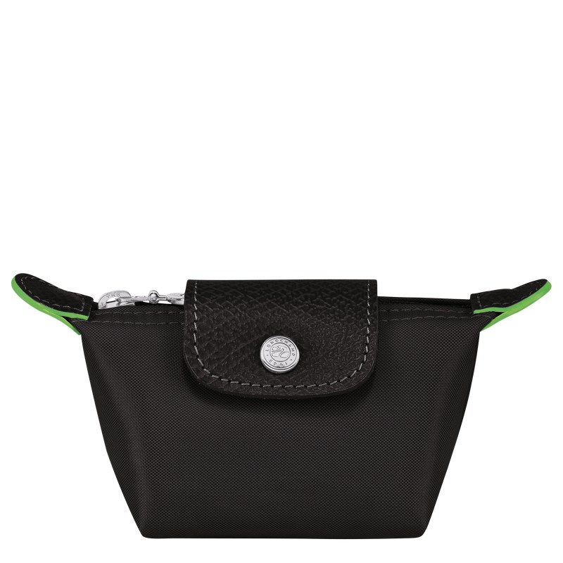 Longchamp Le Pliage Green Coin Purse Schwarz | 3671KEMWC